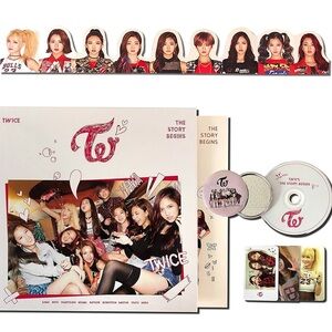 TWICE 'The Story Begins' K-Pop Album Bundle - White & Pink